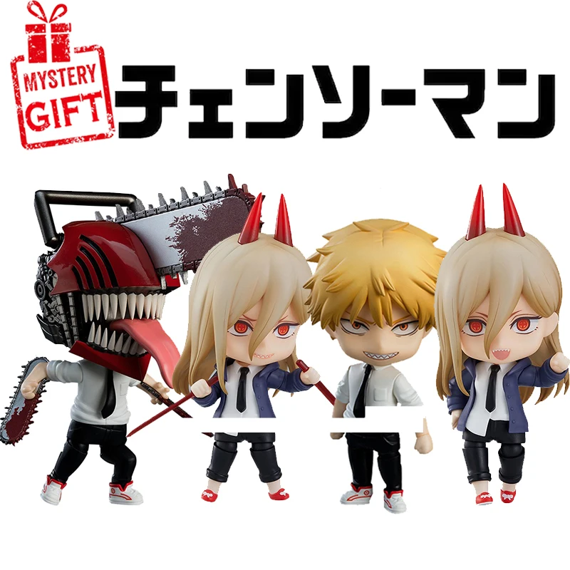 

6pcs/1set Hot Japan Anime Chainsaw Man Action Figure Pochita Power Standing Static Model PVC Children's Toys Collection Doll