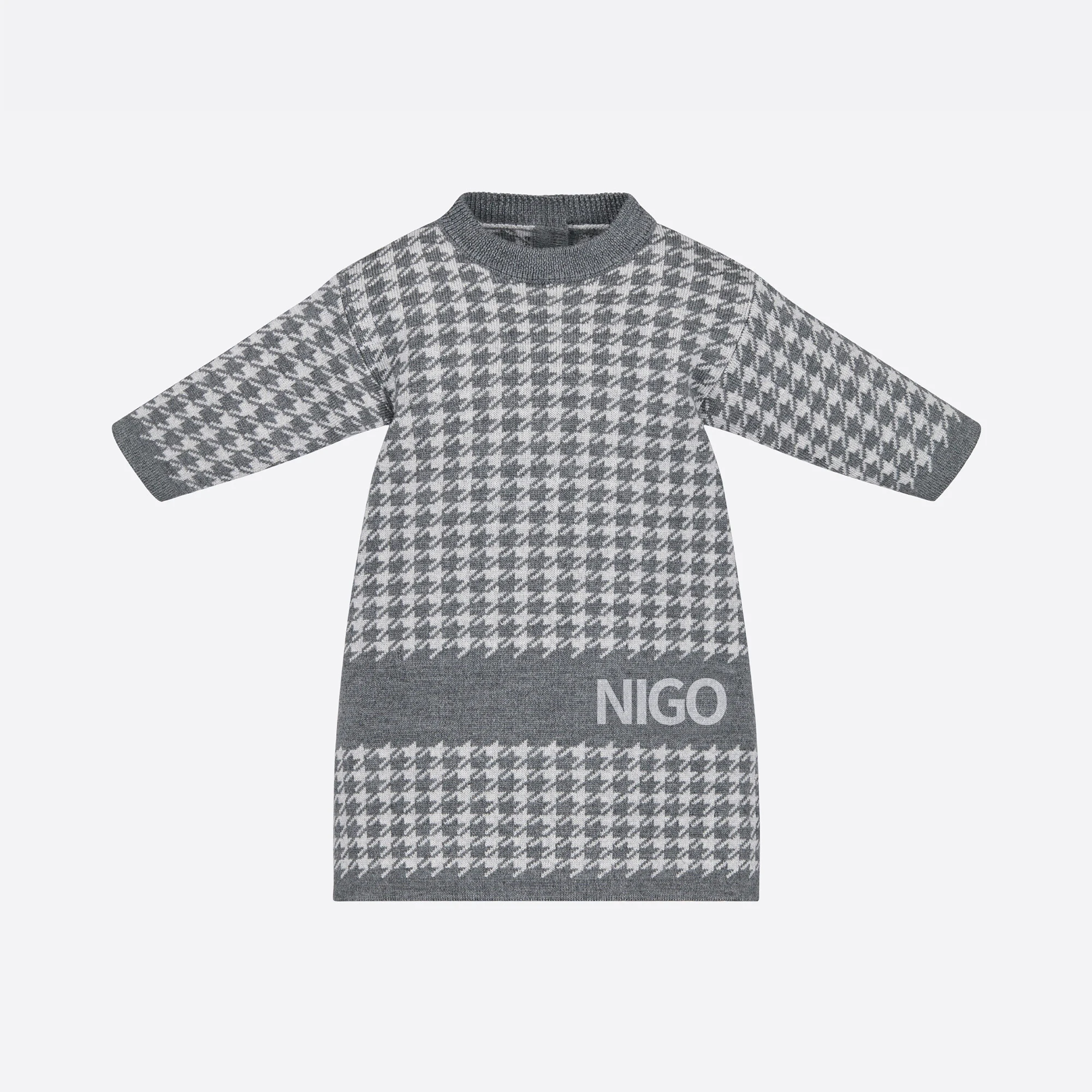 

Детское Повседневное платье с длинным рукавом и надписью NIGO # nigo33552