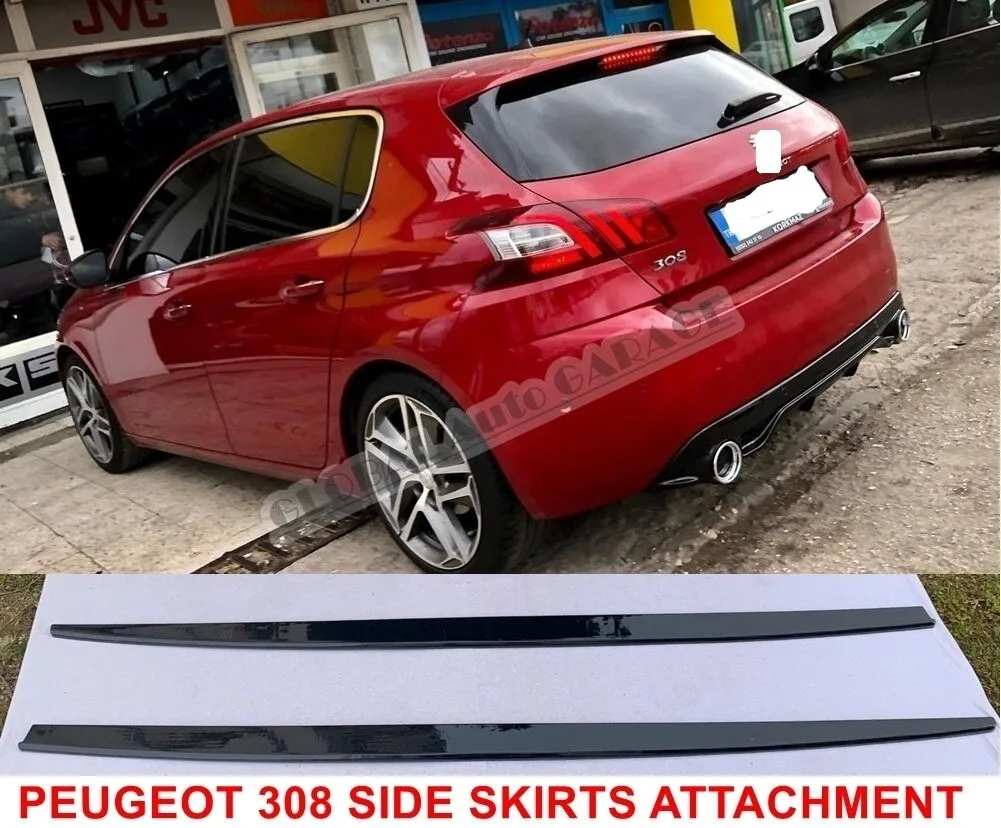 

For Peugeot 308 Side Skirts Attachment Sill Trim Car Styling Auto Accessory Universal Spoiler Mud Flaps Spilitter Ornament Sport