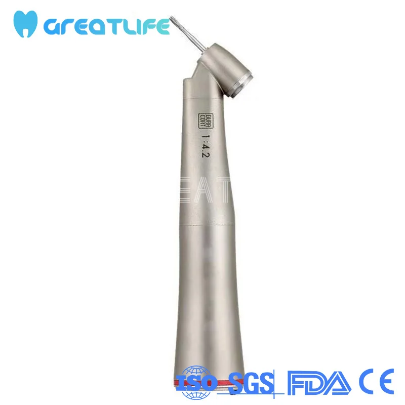 

Nsk Ti Max Z45l Style 45 Degree E-type Connector Low Speed Hand Piece 1:4.2 Increasing Nsk Style Led Contra Angle Handpiece