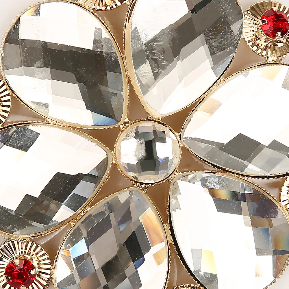 Women's Sexy 1 Pair Rhinestone Decor Nipple Cover Reusable Protector Breast Wear Petal Nipple Pasties Bra Pads Chest Stickers