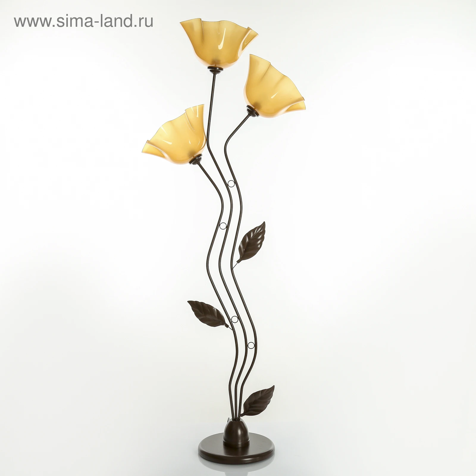 Торшер Соцветие 3x15Вт E27 коричневый 4264590s