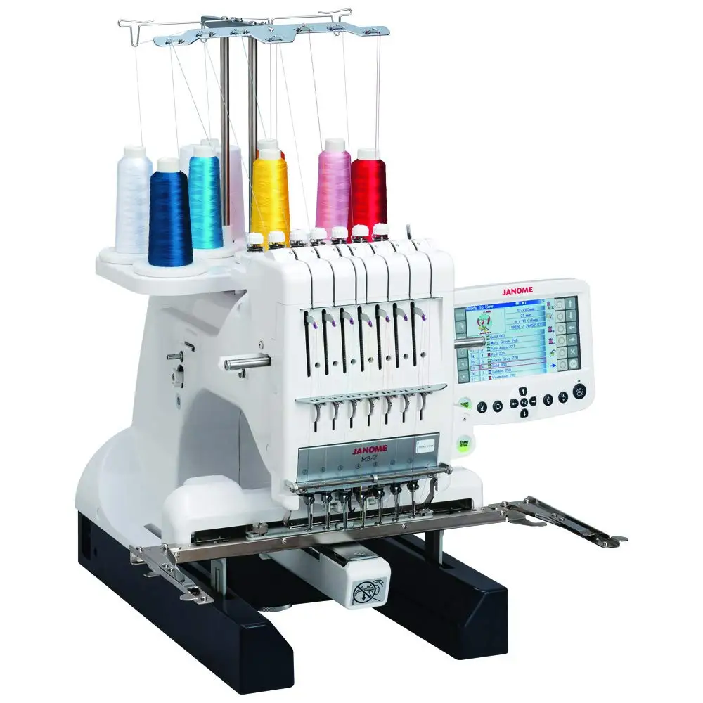 

(Новинка) многоигольная вышивальная машина Janome 001MB7, белая