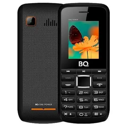 Сотовый телефон BQ M-1846 One Power, 1.77', 2 sim, 32Мб, microSD, 2500 мАч, чёрно-оранжевый
