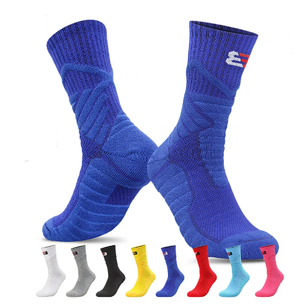 

Мужские спортивные удобные дышащие быстросохнущие утолщенные Носки до середины икры для походов и бега