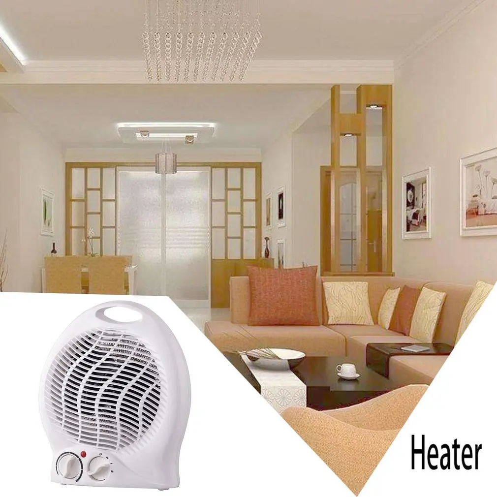 Portable Electric Space Heater 1000W/2000W Adjustable Thermostat Fan Heater For Home Office Bedroom Floor Table Desktop Heater