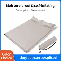 double self inflating mattress for camping lightweight inflatable sleeping pad for 2 person air mat tourism hiking