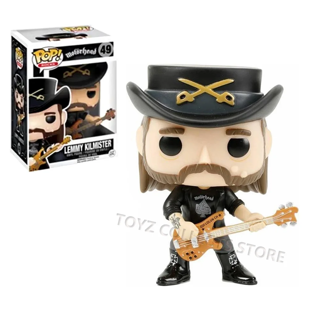 Funko Pop Rocks Motorhead Lemmy Kilmister # 49 виниловых фигурок игрушки коллекционные куклы Band