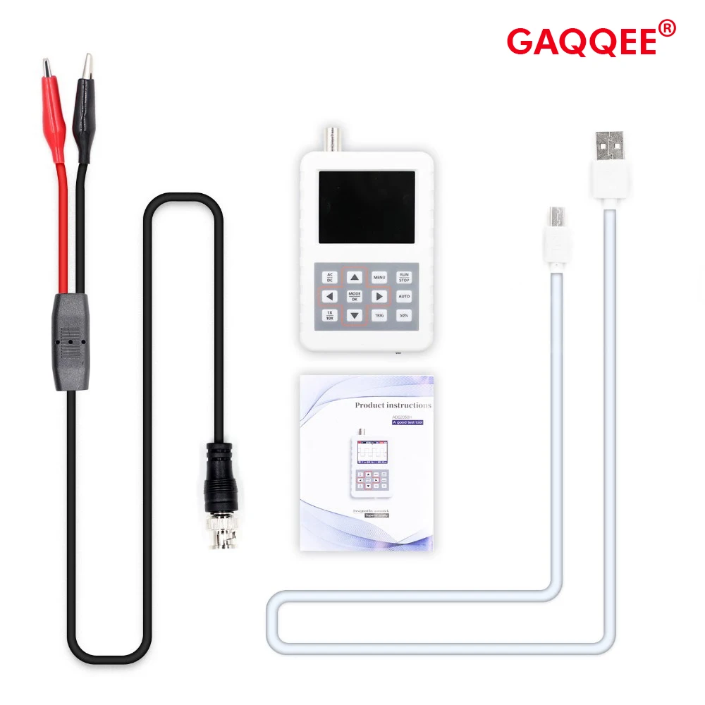 

Dso Fnirsi Pro Portable Oscilloscope Assembled Handheld Mini Digital Oscilloscope With Probes 5M Bandwidth 20Msps Sampling Rate