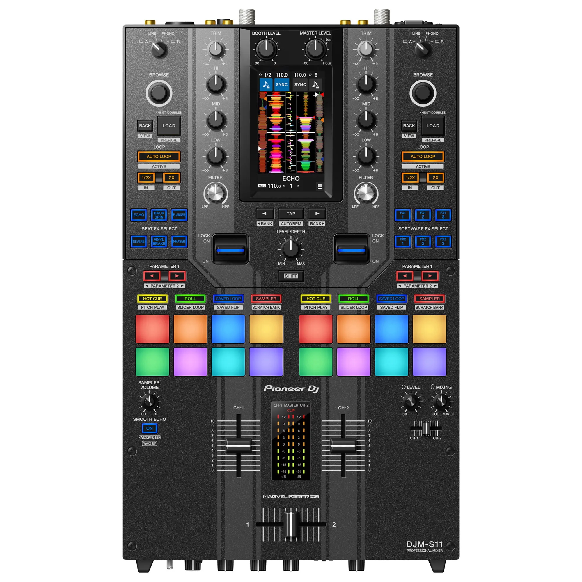 

Лидер продаж ON Pioneer DJ DJMS11 Professional DJ микшер