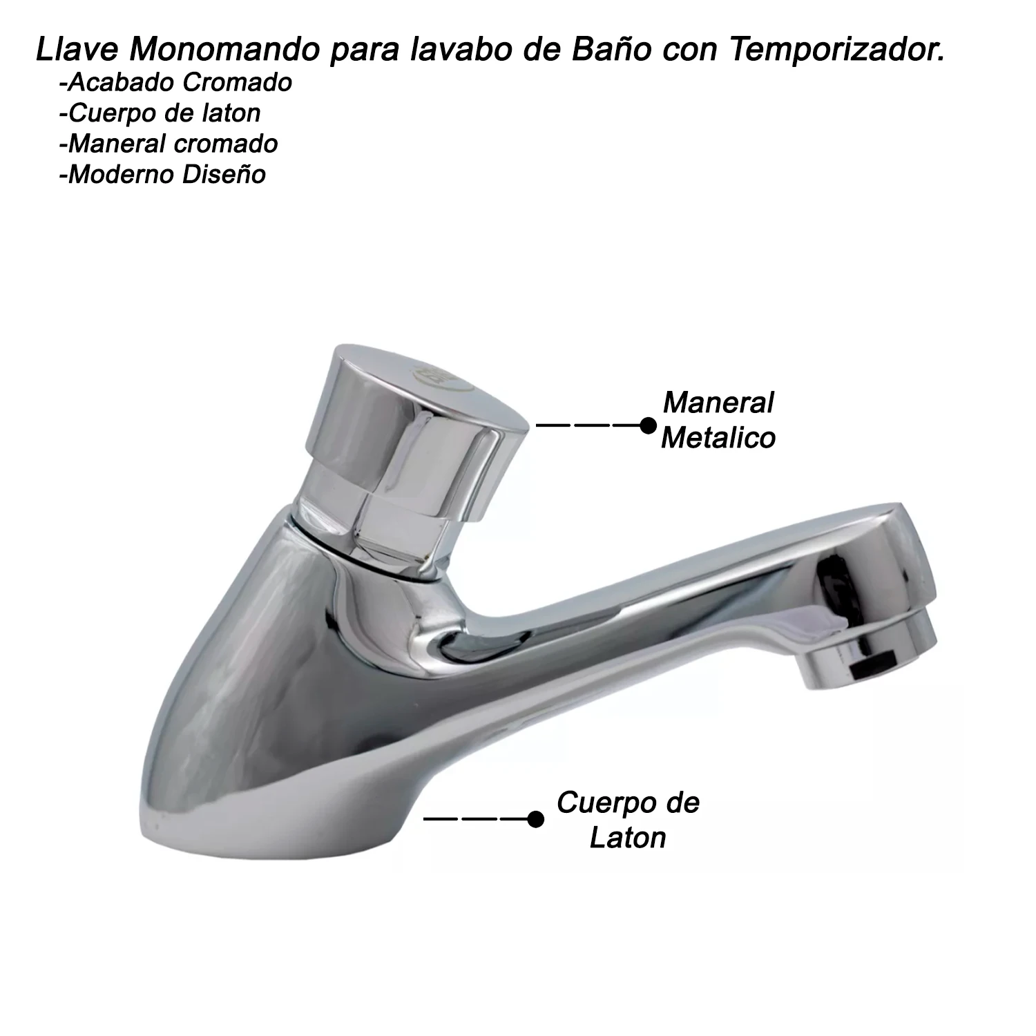 Латунный корпус с таймером хромированная раковина одиночный ручной ключ для