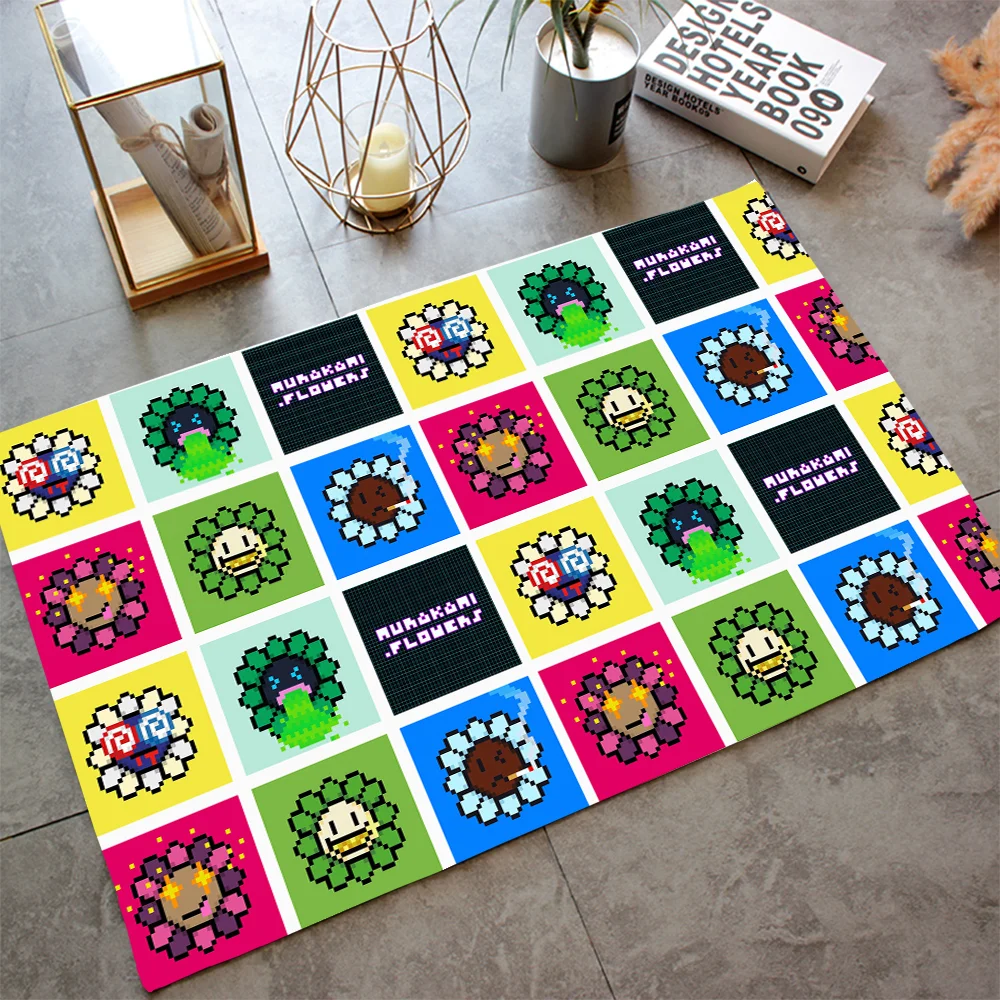 

Pixel Sunflower пол ванной комнаты коврик для душевой комнаты, комнатный кухонный коврик для прихожей, ковры для спальни
