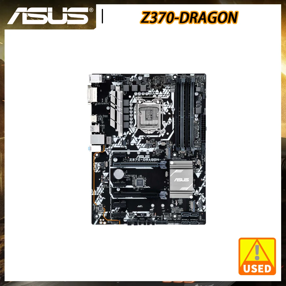

ASUS Z370-DRAGON LGA 1151 Motherboard DDR4 64GB 3600MHz Memory Intel Z370 Core i7 i5 i3 Celeron Cpus M.2 DVI USB3.1 ATX
