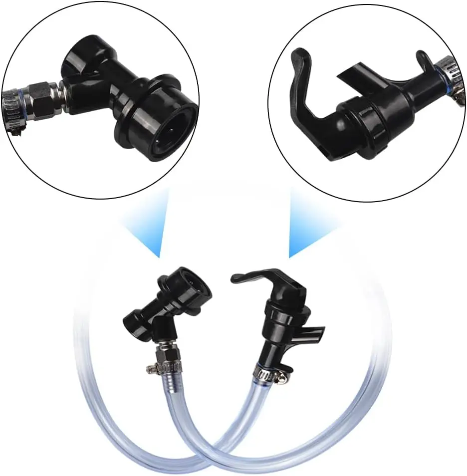 MUGLIO Corny Keg 3/16 &quotLip Lock Line в сборе Шаровой замок Разъединительный кран для пикника с