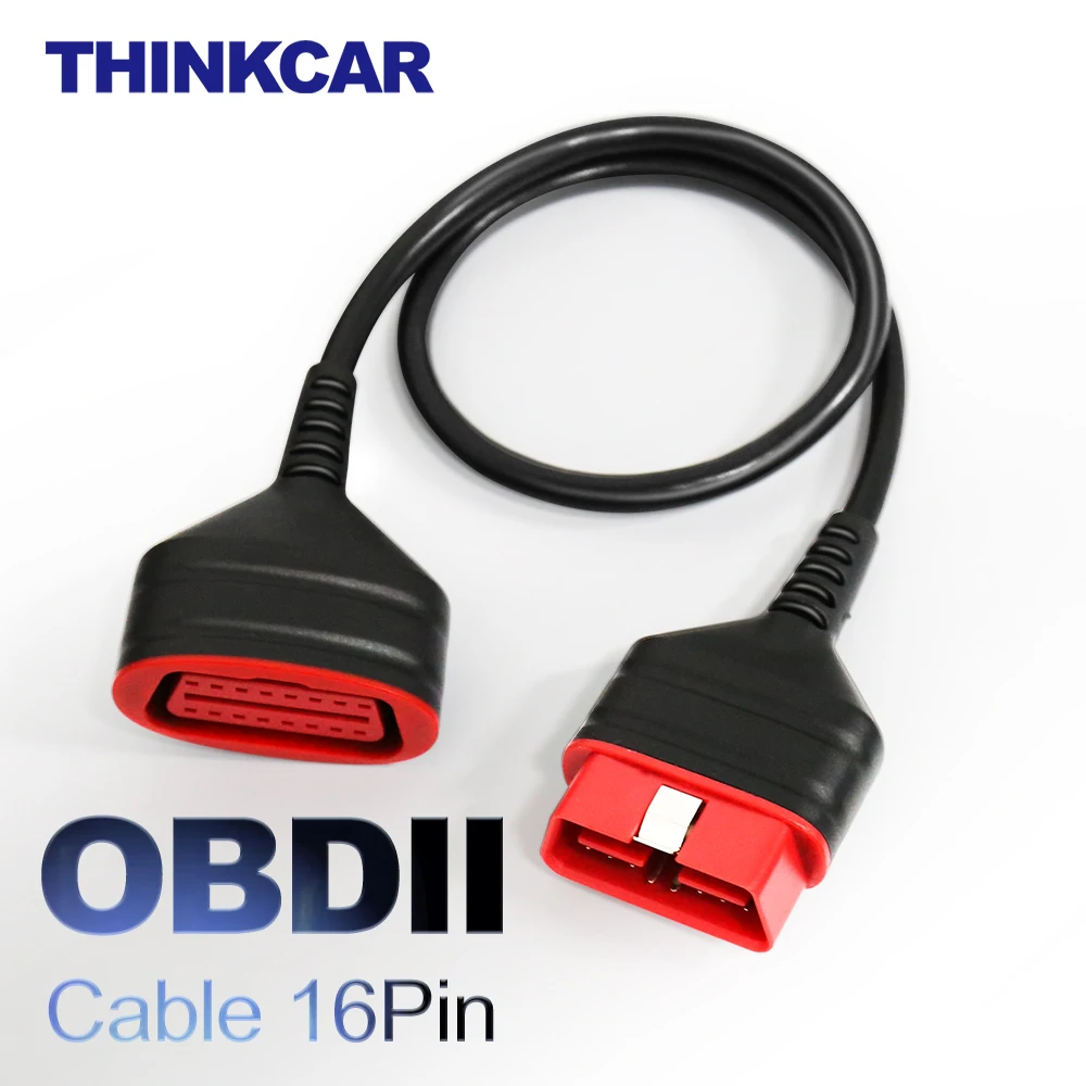 

Диагностический Удлинительный кабель THINKCAR, автомобильный 16-контактный штекер-гнездо, разъем OBD 2, длина 60 см, автомобильный Удлинительный ад...