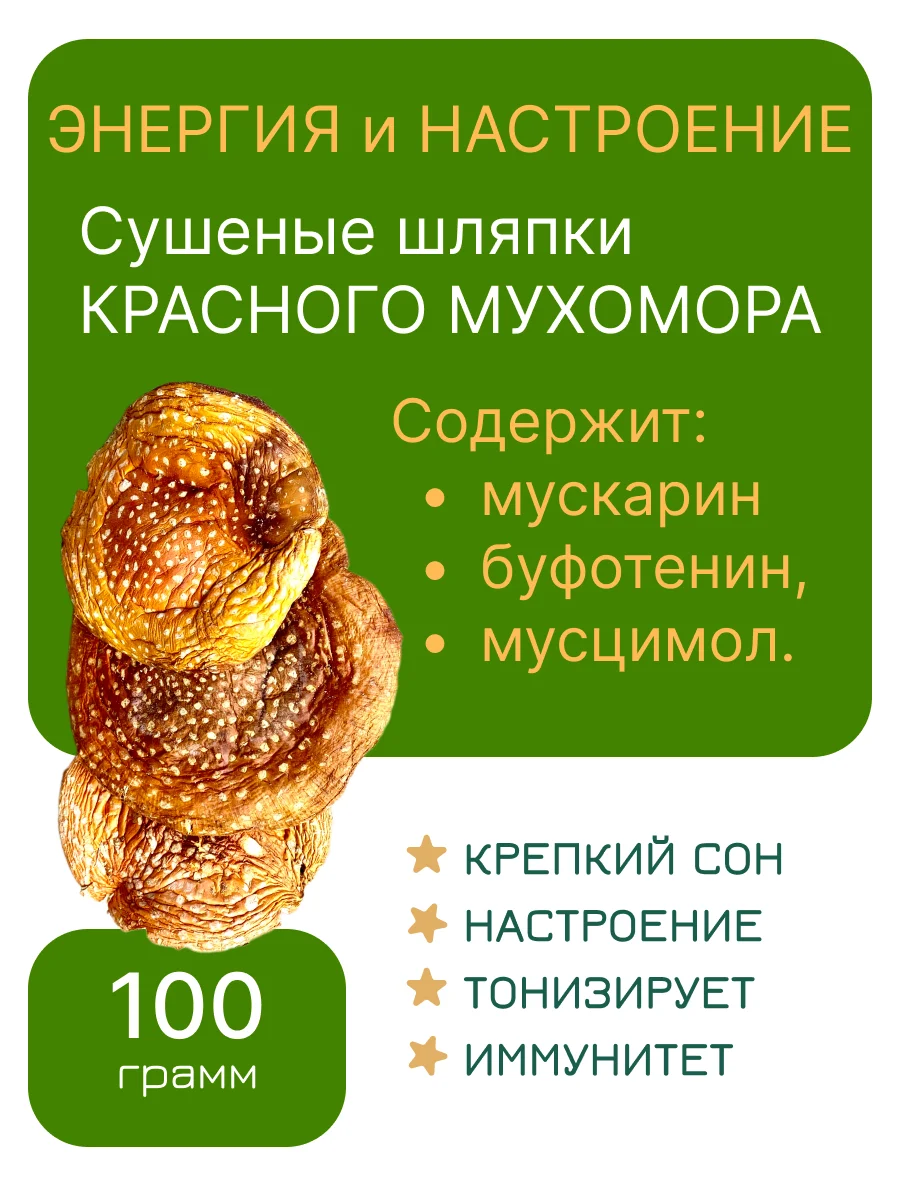 Купить Мухомор 100 Грамм