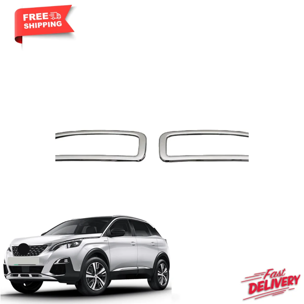 

2 PCs for Peugeot 3008 chrome exhaust output 2016 and up. Stainless Steel. ISO 9001: 2008 certified. A + quality modified edil