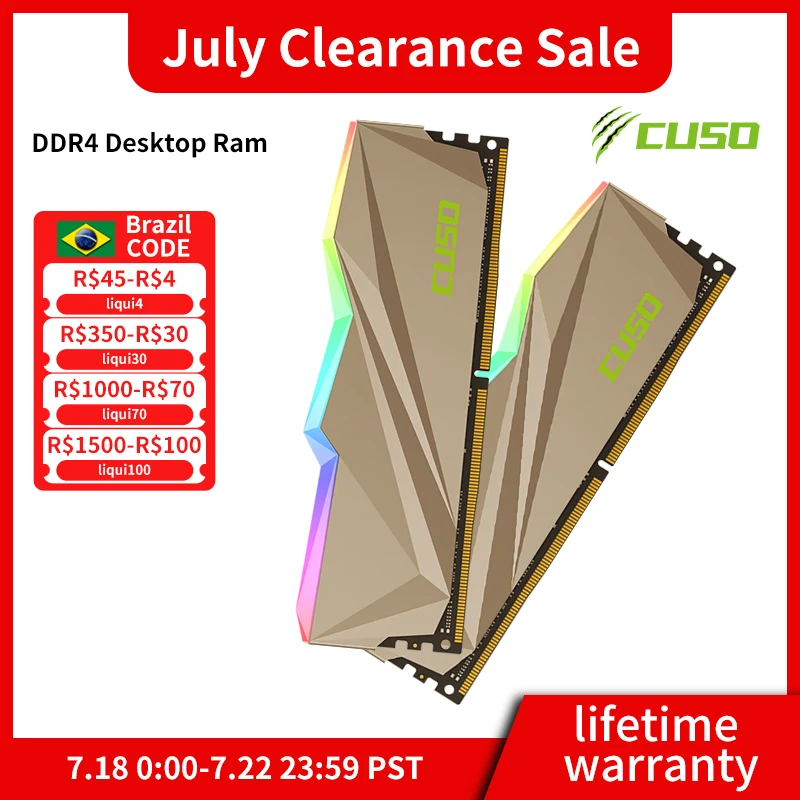Оперативная память CUSO DDR4 8 Гбит/с 3200 МГц 3600 |