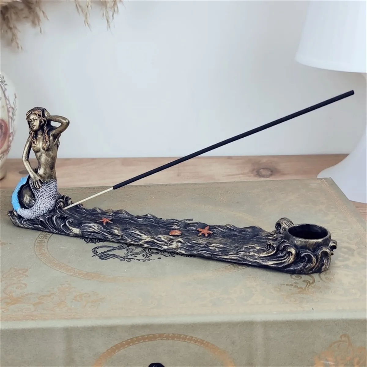 

Держатель для благовоний русалки, интересный, дизайнерские изделия, качественные скульптуры ручной работы