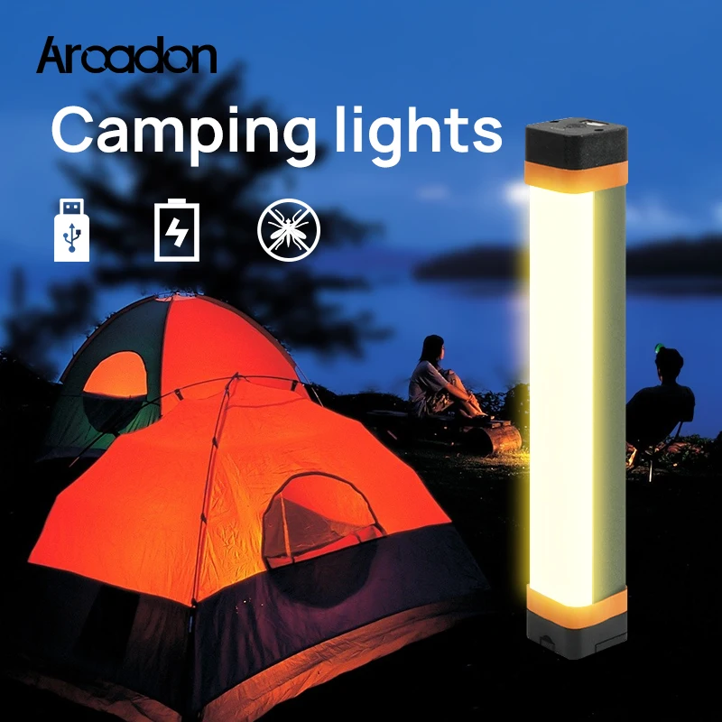 

Aroadon Outdoor Camping Emergency Energy Saving Light Tube Ultra-long Battery Life IP65 Charging Light Waterproof Flashlight