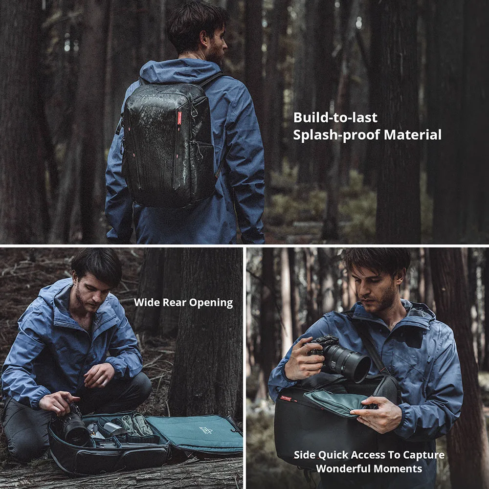 PGYTECH OneMo Lite рюкзак для камеры 22L DJI Sony Canon Nikon OSMO Action Pocket DSLR/SLR беззеркальный