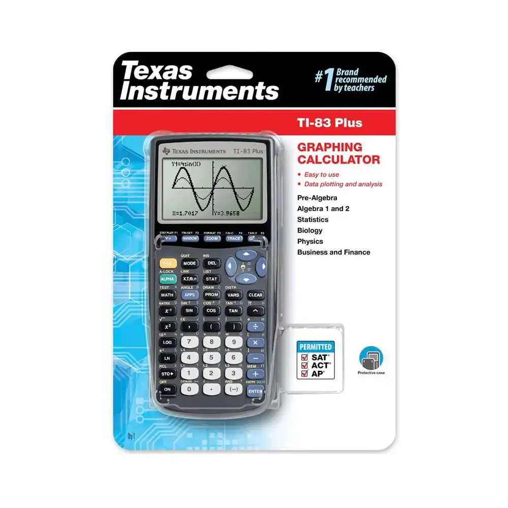 

Оригинальный графический калькулятор Texas Instruments TI-83 Plus