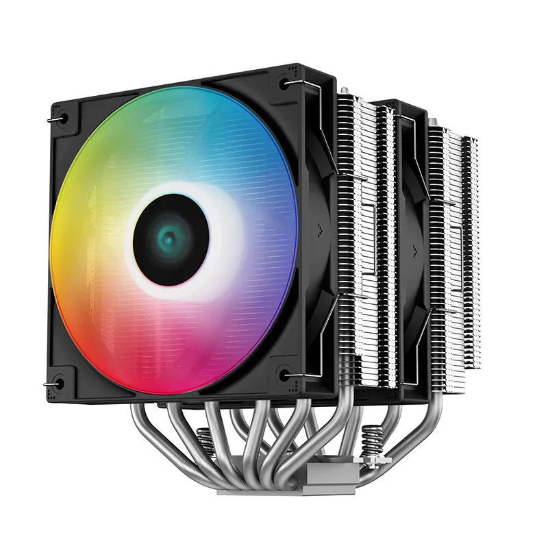 

DEEPCOOL AG620 FROST TOWER V5ARGB /6 HEAT PIPES/AM5 SUPPORT/DUAL MAGIC FAN/WITH SILICONE GREASE CPU RADIATOR