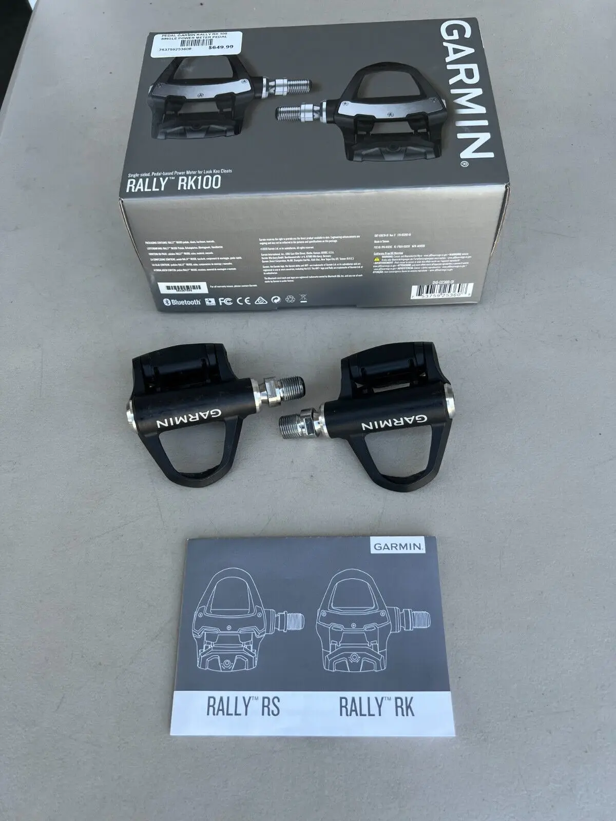 Лидер продаж Garmin Rally RK100 измеритель мощности с двойной педалью и одним датчиком