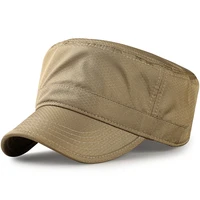 olokele quick dry military cap for men big bone flat top sun hat plus size summer mesh trucker caps dad hat adjustable 55 63cm
