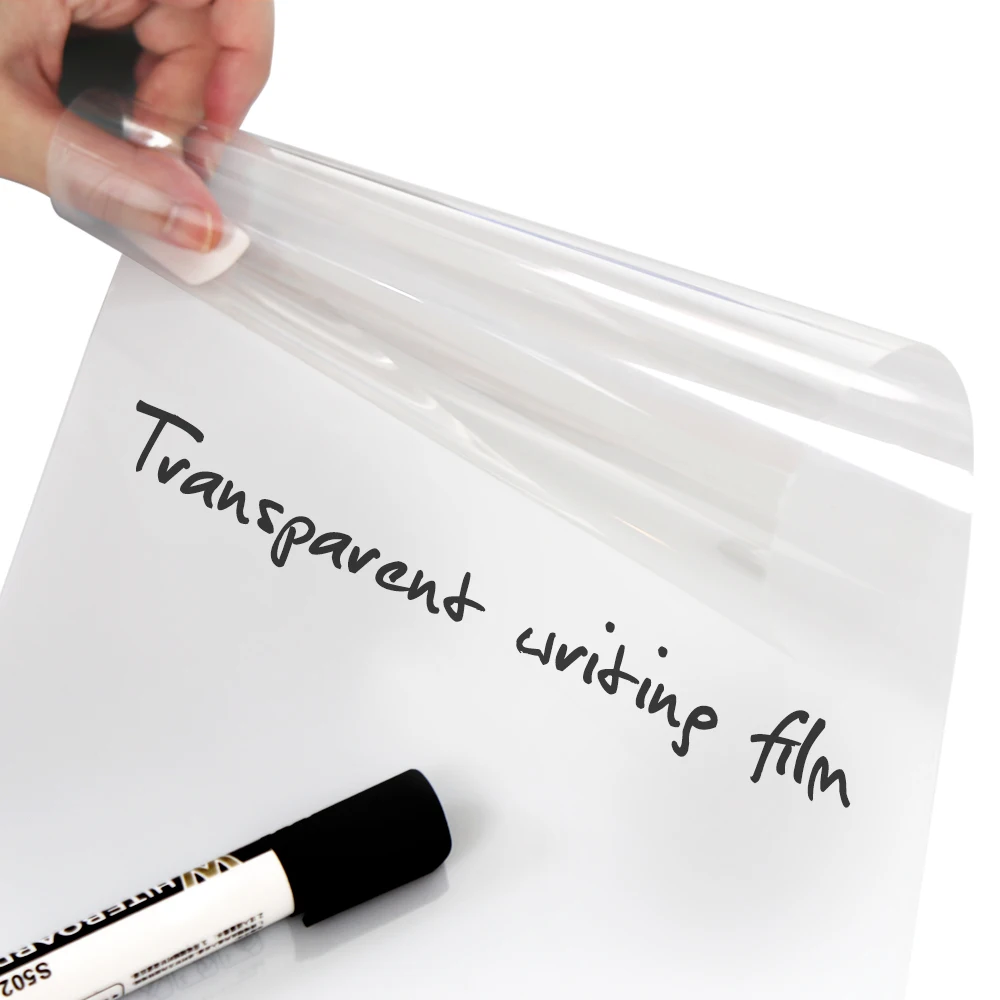 50cm*200cm Clear Whiteboard Film Self Adhesive Writing Film 20''x78.74'' High Quality