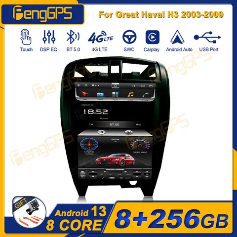 Android 13 для Great Wall Haval H3 GWM Hover H2 2001-2015 Android автомобильный радиоприемник 2Din стерео Автомагнитола мультимедийный плеер GPS