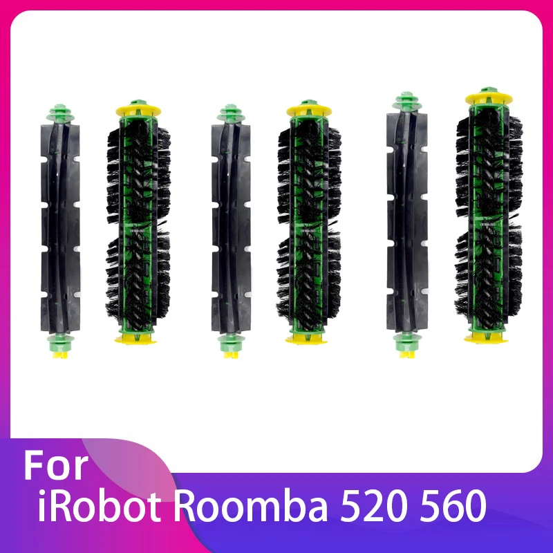 

For iRobot Roomba 500 Series 520 530 540 550 560 Vacuum Main Rolling Brush Washable Bristle & Flexible For Cleaner Parts Black