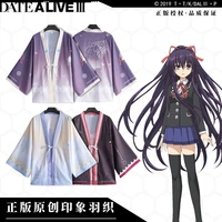 anime universe date a live cosplay kimono tokisaki kurumi 3d printing tops yatogami tohka role play costume coats jackets