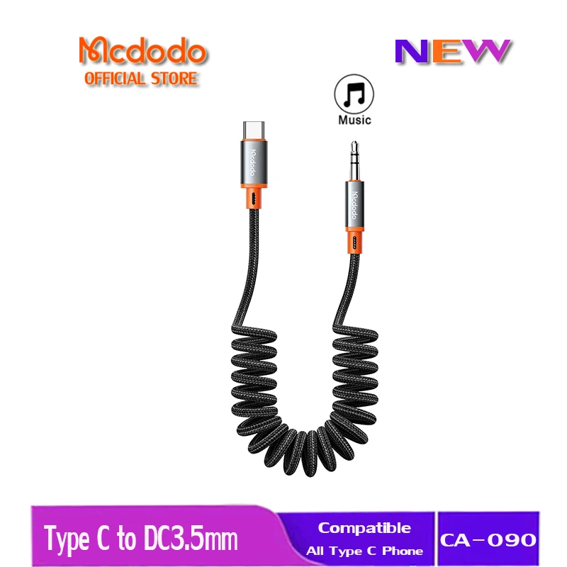 

Mcdodo Audio Cable Type C to DC3.5mm Jack Retractable Car Converter For Samsung Xiaomi OPPO Audio Adapter