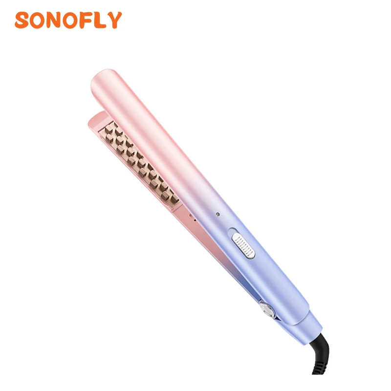 

SONOFLY Professional 3D Grid Hair Curler Fluffy Splint Essential Oil Coating Corn Flat Iron 2 Temperatures Styling Tools A203