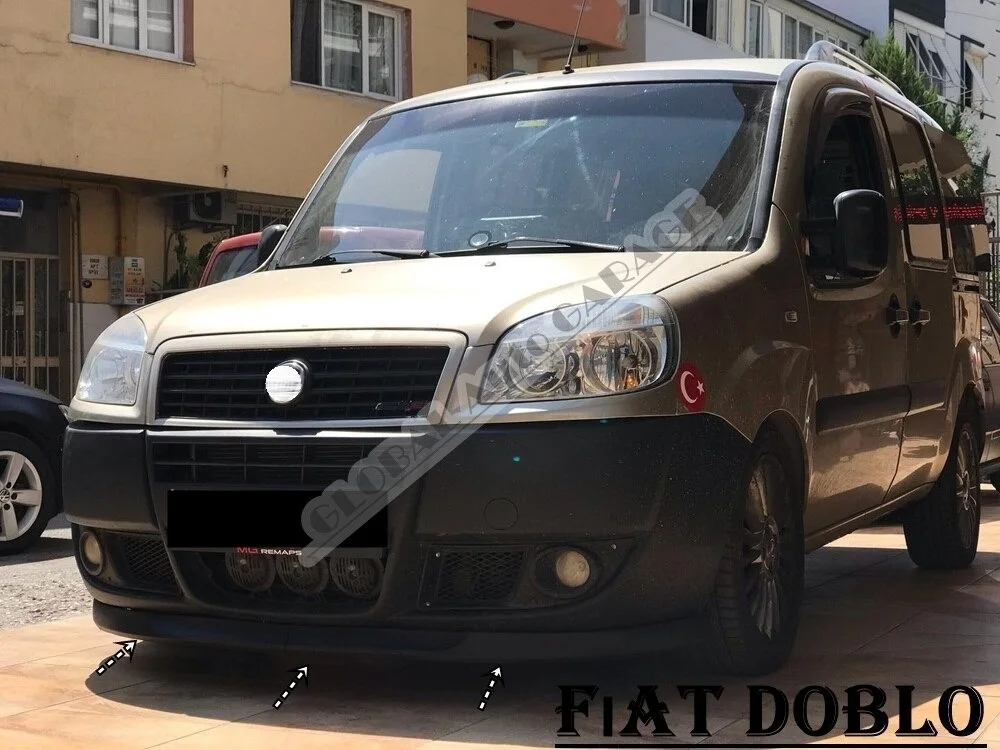 

For Fıat Doblo Front Bumper Attachment Lip 2010-2020 Black Splitter Diffuser Universal Spoiler Bumper Mud Flaps Sport