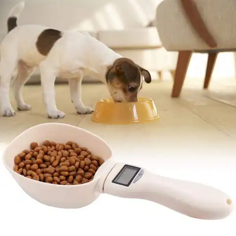 Электронные кухонные весы, измерительная ложка для корма кошек и собак, научная Лопата для кормления, количественная диета, для домашних пи...