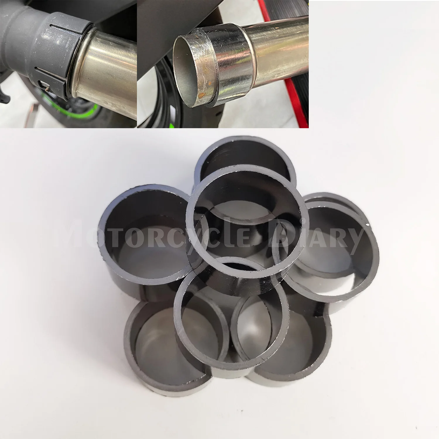 Графитовое кольцо уплотнительное прокладки для выхлопной трубы и глушителя диаметром 35мм, 42мм, 45мм, 48мм. Модифицированные запчасти для мотоциклов, дорожных и кроссовых велосипедов.
