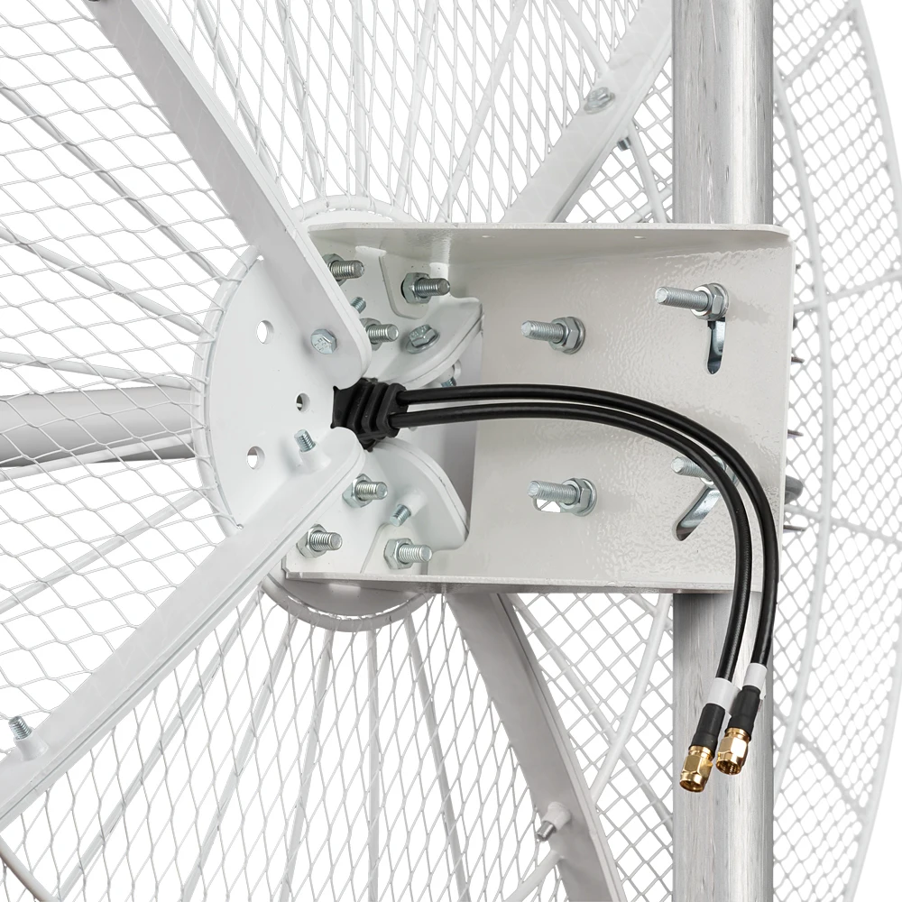 KNA27-1700/4200P - параболическая 4G/5G MIMO антенна 27 дБ сборная KROKS сетка сетчатая для