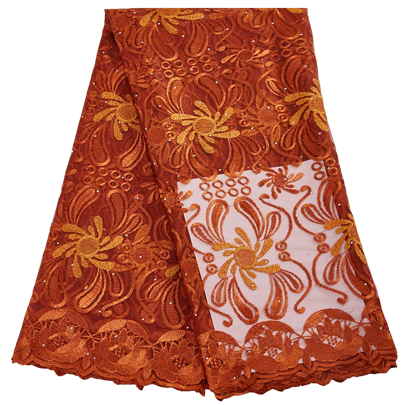 Новейшая африканская Тюлевая кружевная ткань 2022 Высококачественная вышитая