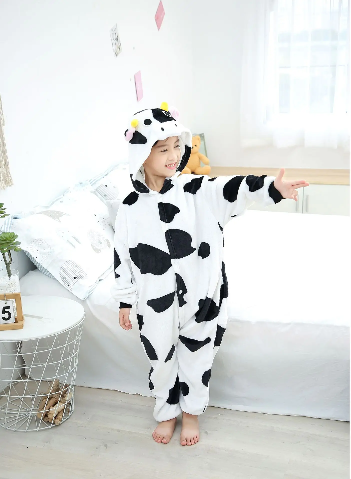 Family Kigurumi Pajamas Zebra Animal Onesie Cosplay Costume Pajamas For Kids and Adults