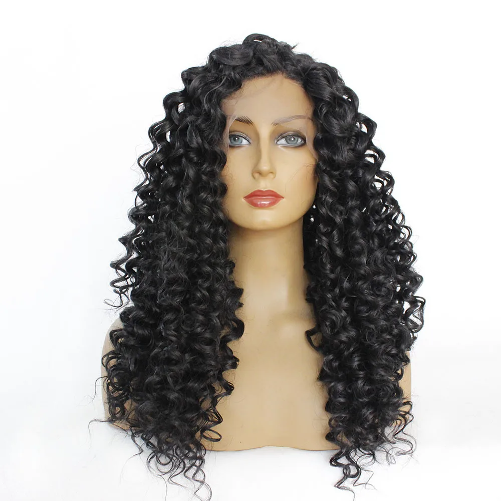 Loose Deep Curl Lace Front Wig For Women Fast Express Delivery