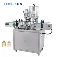 zonesun zs yg09 automatic perfume sprayer cap collaring bottle crimping capping machine