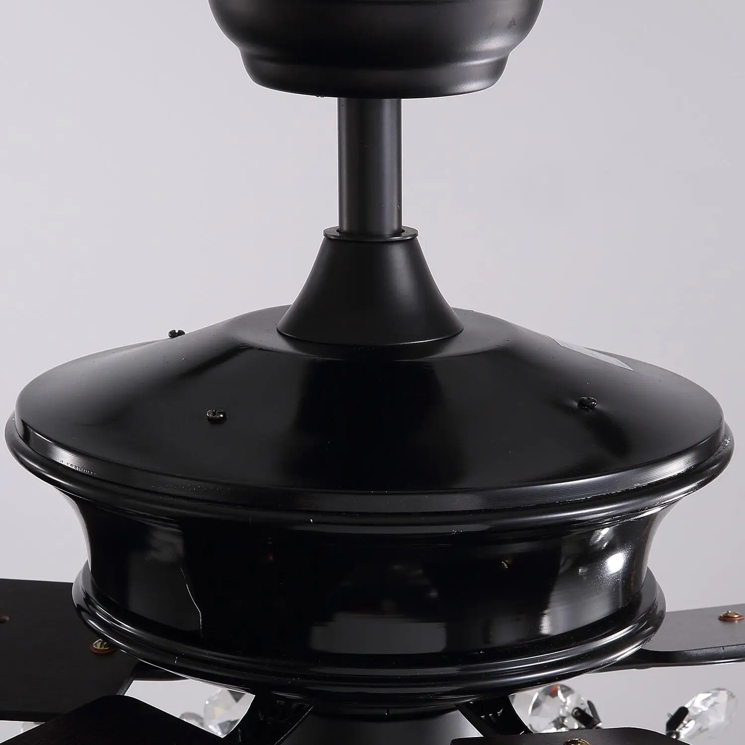Потолочные вентиляторы American Stye Black Crystal Follower Design с подсветкой 110 В 220 деревянными
