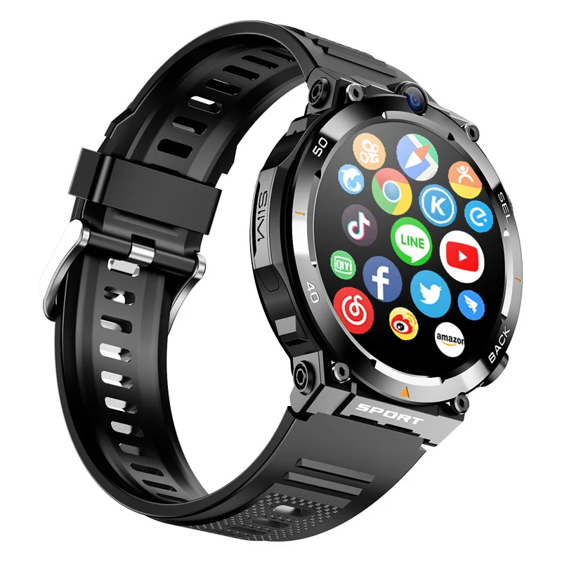 Фото Новые сетевые умные часы H10 4G, камера 16GROM, SIM-карта, GPS, Wi-Fi, беспроводной быстрый доступ к Интернету, NFC, Android умные часы №3