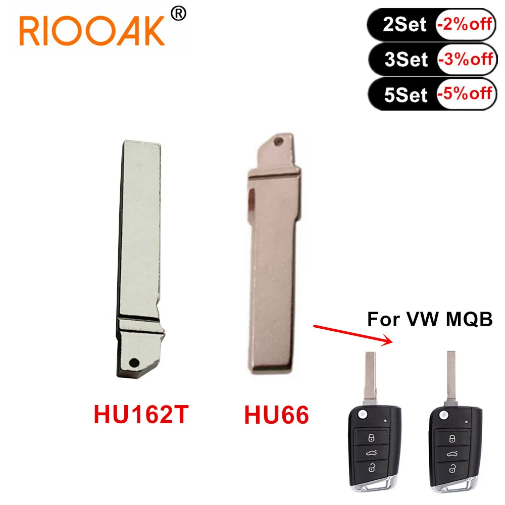 

10pcs Original Metal Blank Replacement Car Key Blade HU66 HU162T Blade for VW MQB Volkswagon MQB