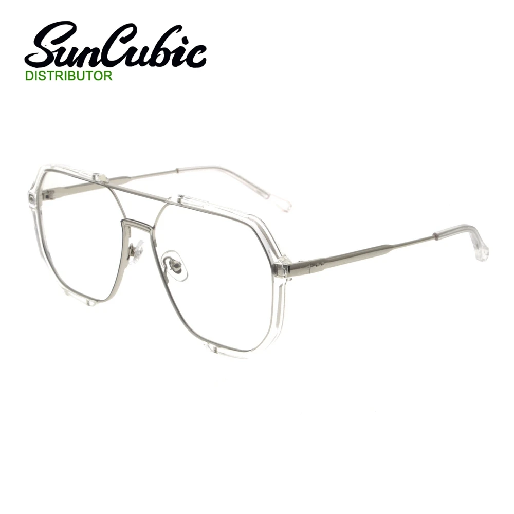 

SunCubic Women Men Oversize Glasses Square Frame Optical Glasses Unisex Blue Light Blocking Eyewear JZ4468
