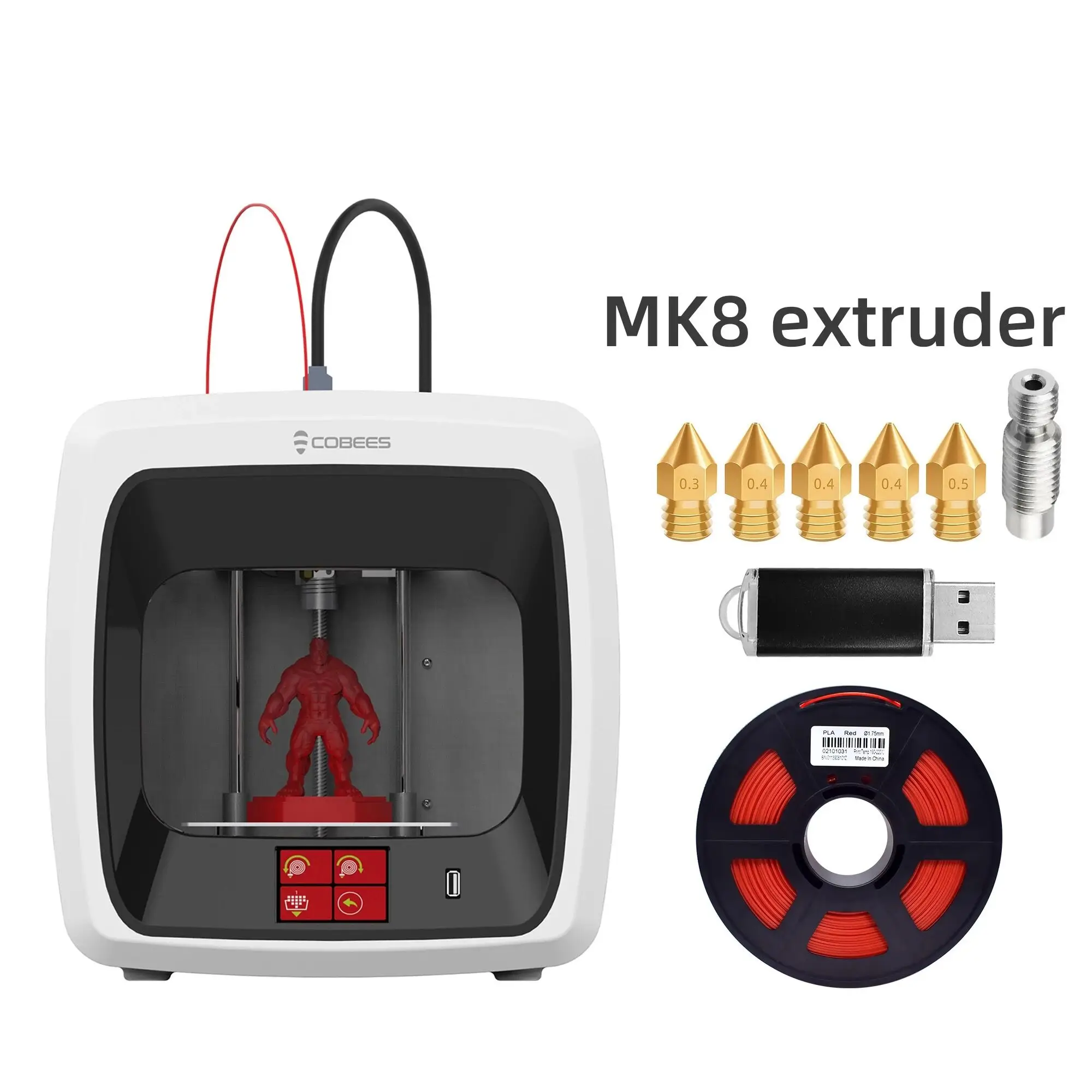 

2023 Silent Mini 3d Printer PEI Hotbed Desktop Printing FDM Ideaformer Education/Family