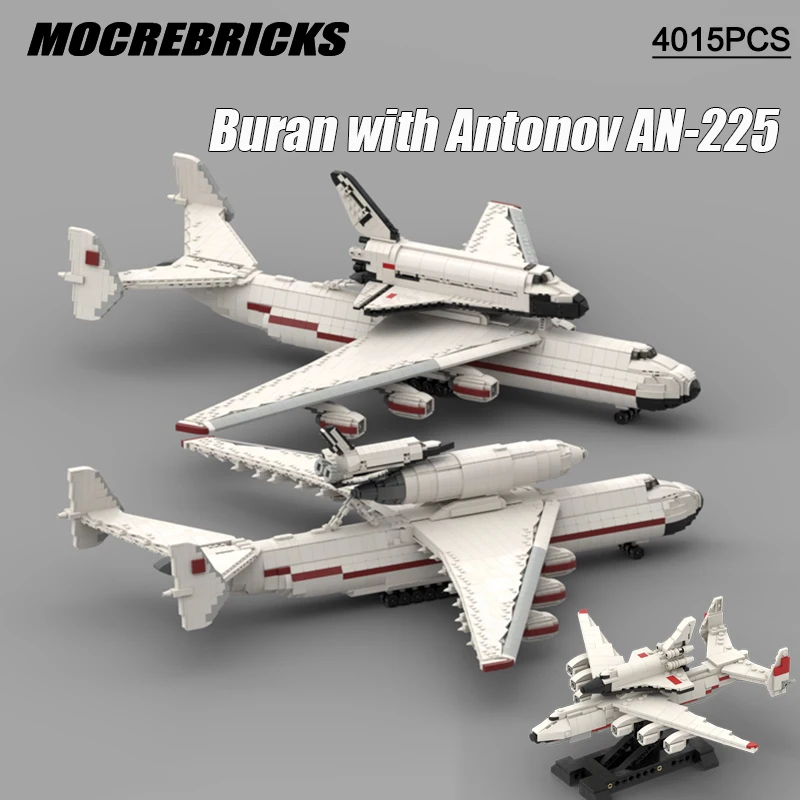

Космический корабль Technic модель Буран (Буран) корабль с Антоном AN-225 Перевозчик MOC Buidling блоки кирпичи игрушки для детей