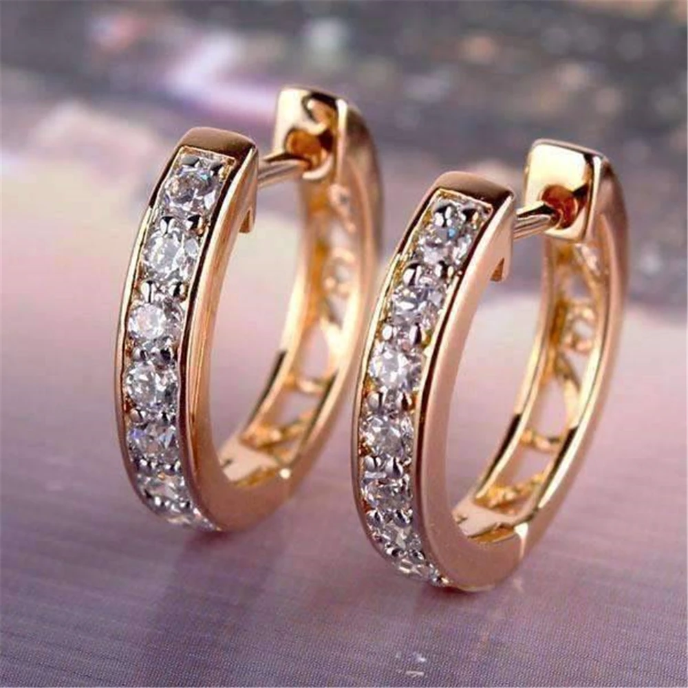 

Изысканные Модные циркониевые геометрические круглые серьги золотые серьги-кольца ювелирные изделия женские серьги Свадебные Роскошные подарки для дам на годовщину